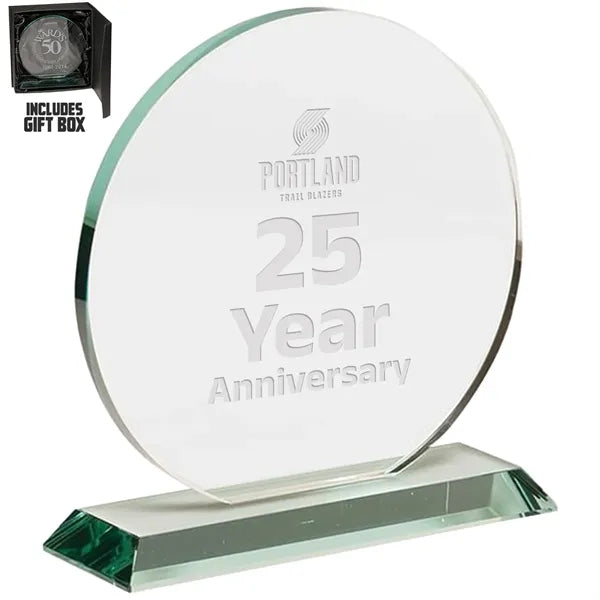 Round Jade Glass Awards