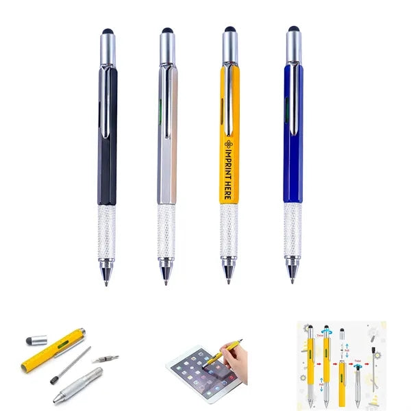 Multifunction Screwdriver Tool 6-in-1 Graduated Pen