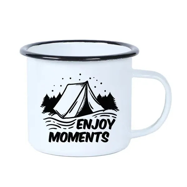 12 oz. Two-tone Enamel Coffee Mugs