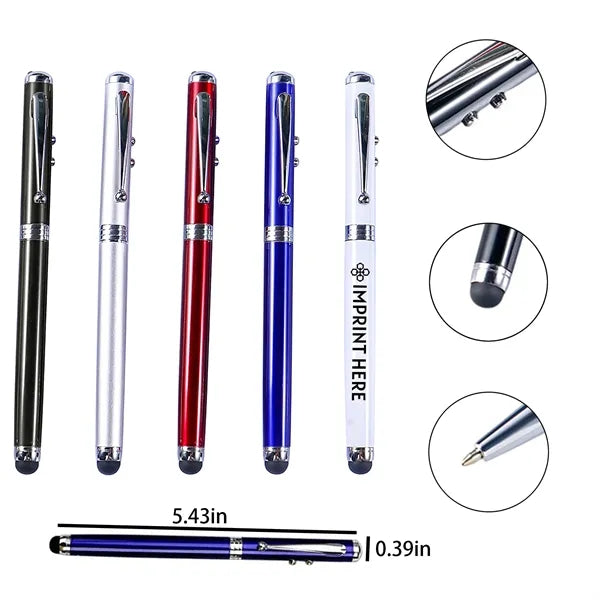 4-in-1 Laser Pointer LED Flashlight Touchscreen Stylus