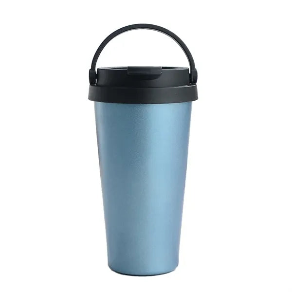 17OZ Portable Double Wall Vacuum Insulated Coffee Mug w/Lid