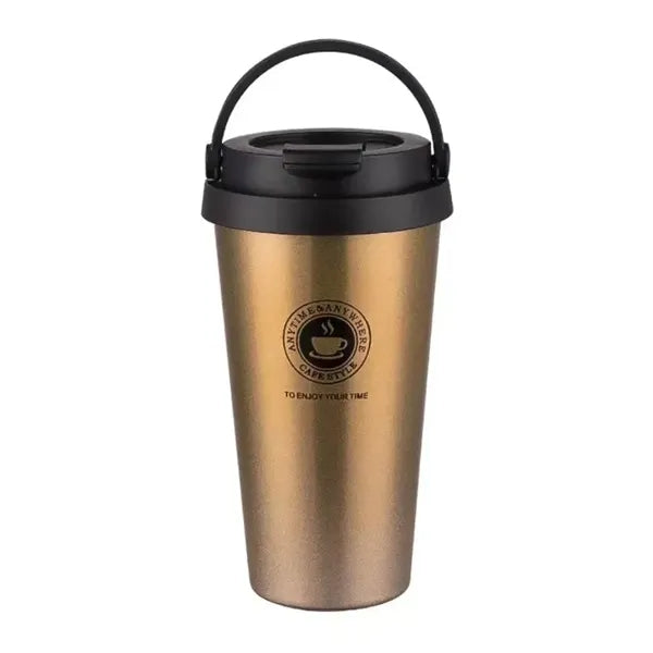17OZ Portable Double Wall Vacuum Insulated Coffee Mug w/Lid