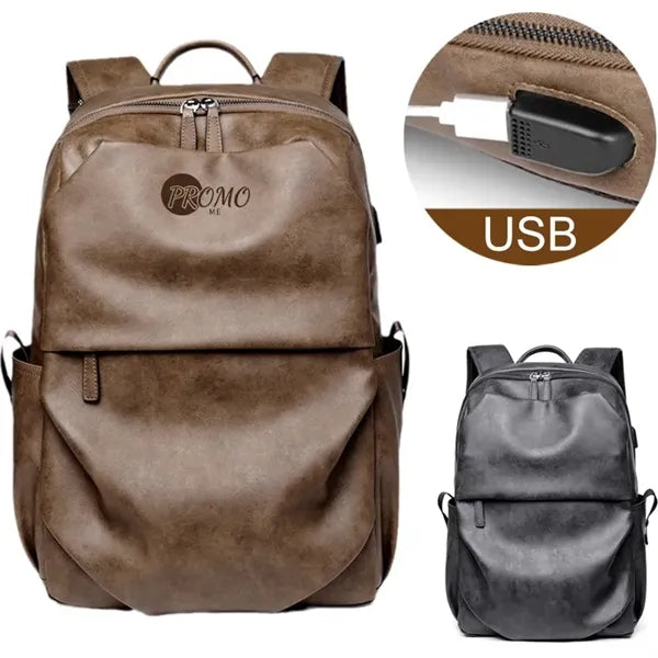 Large-Capacity Waterproof Backpack with Usb Charging Port