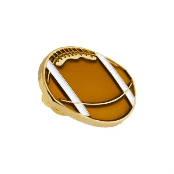 Die Struck Metal Lapel pin - Football