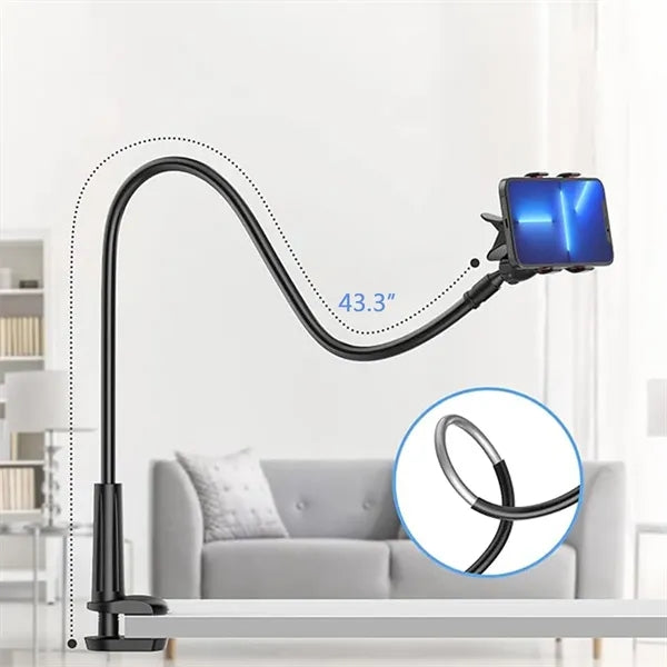 Flexible Table Phone Holder Bed Mount Clip Bracket