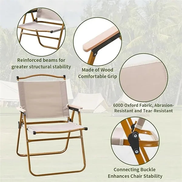 Portable Outdoor Wide Folding Camping Chairs