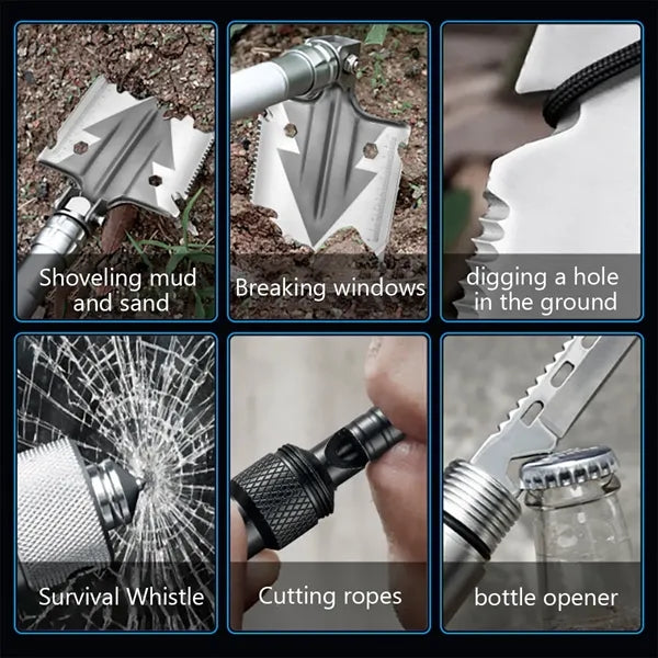 Military Multitool Folding Shovel