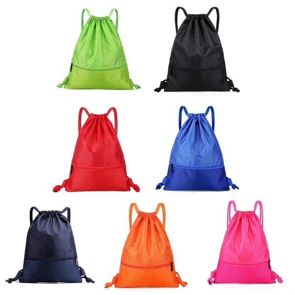 Nylon Waterproof Drawstring Bag Outdoor Fitness Sports