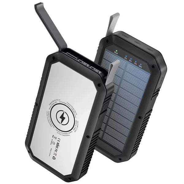 10000 Mah Emergency Wireless Solar Power Bank