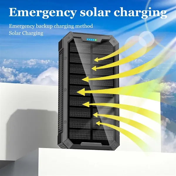 10000 Mah Emergency Wireless Solar Power Bank