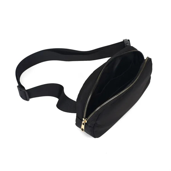 Mini Crossbody Sling Belt Bag Chest with Adjustable Shoulder