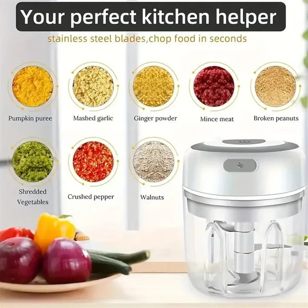 Electric Garlic Food Chopper Kitchen Accessories