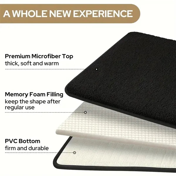 Non-Slip Bathroom Mats Quick Dry Rugs for Home