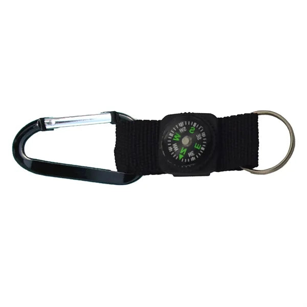 Carabiner With Compass For Camping Outdoors Adventure