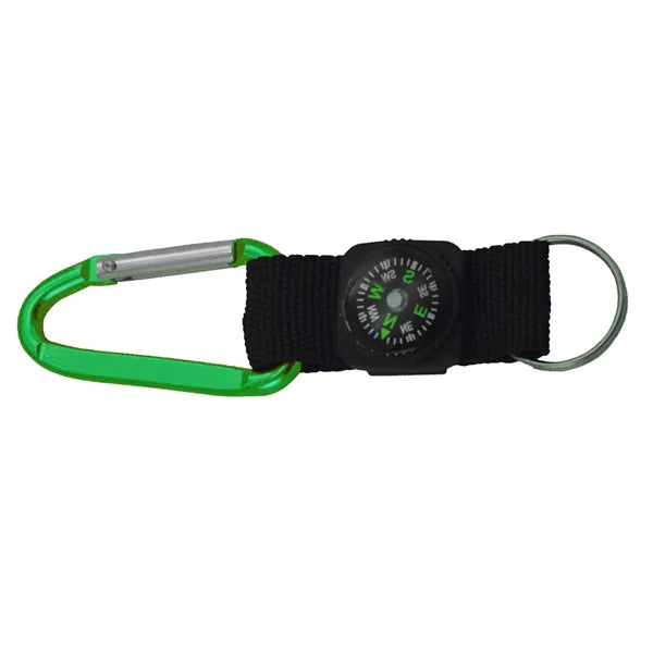 Carabiner With Compass For Camping Outdoors Adventure