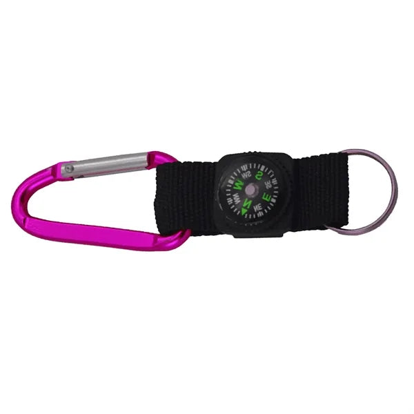 Carabiner With Compass For Camping Outdoors Adventure