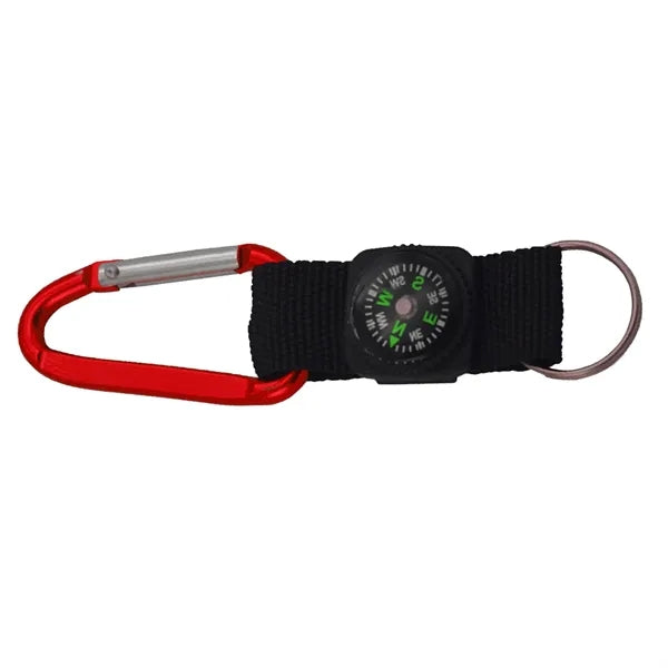 Carabiner With Compass For Camping Outdoors Adventure