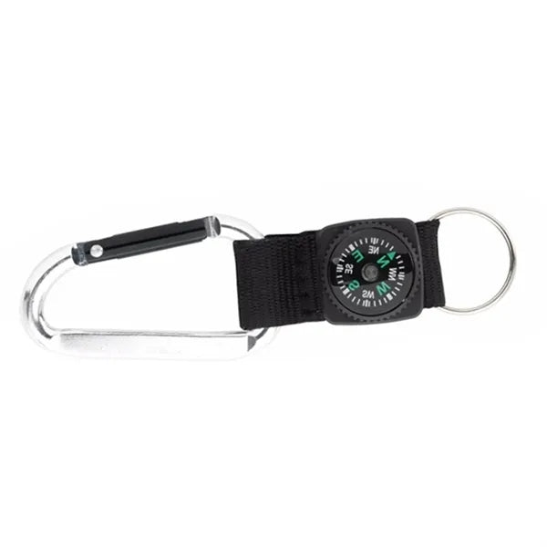 Carabiner With Compass For Camping Outdoors Adventure