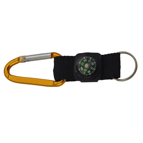 Carabiner With Compass For Camping Outdoors Adventure
