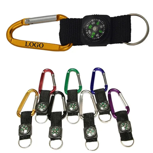 Carabiner With Compass For Camping Outdoors Adventure
