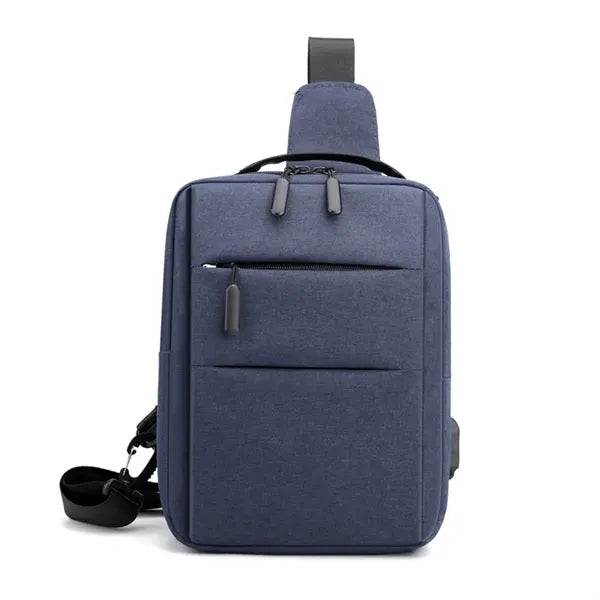 Waterproof Crossbody Sling Chest Bag With USB Charging Port