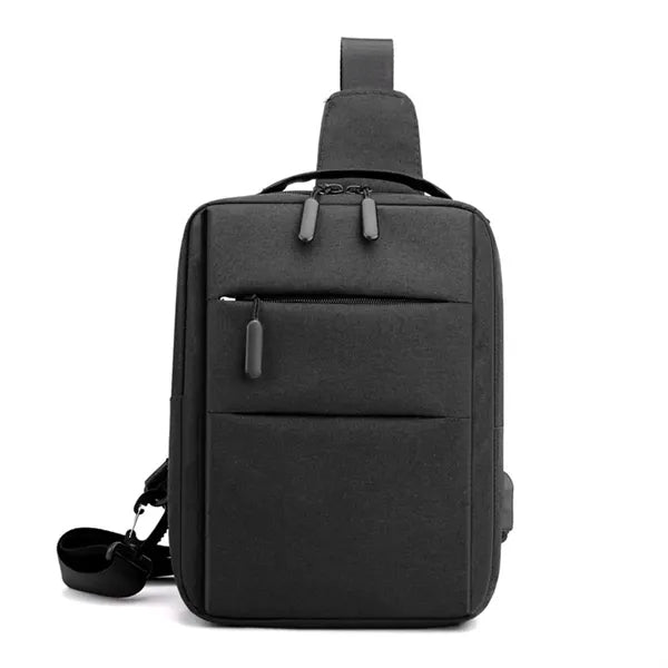 Waterproof Crossbody Sling Chest Bag With USB Charging Port
