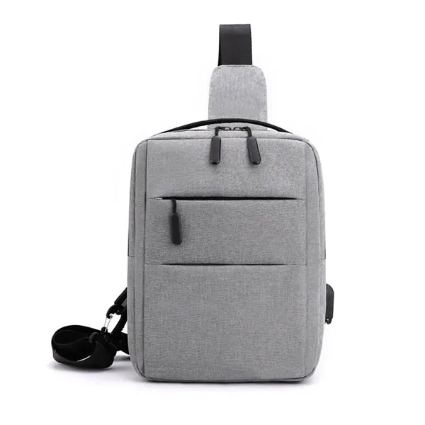 Waterproof Crossbody Sling Chest Bag With USB Charging Port