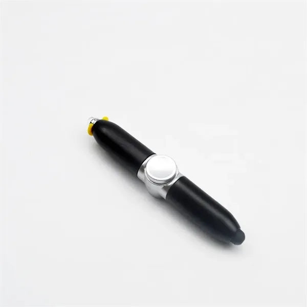 Fingertip Gyro Ballpoint Pen LED Illuminated Stylus