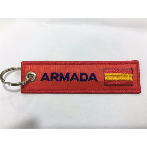 2 Sided Embroidered Keychain