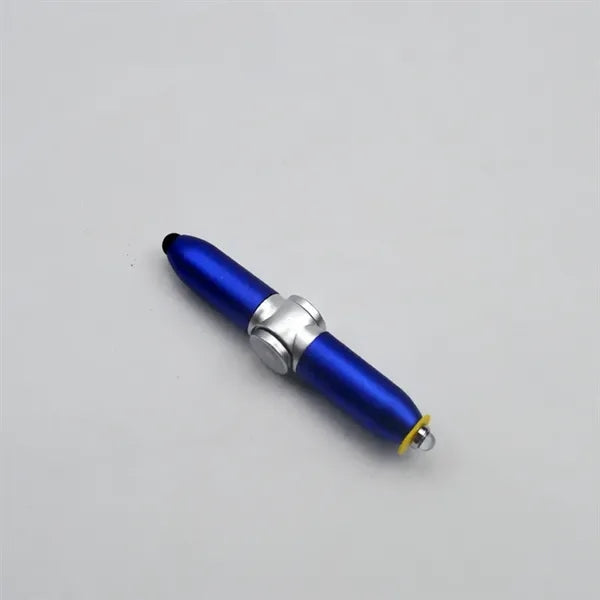 Fingertip Gyro Ballpoint Pen LED Illuminated Stylus