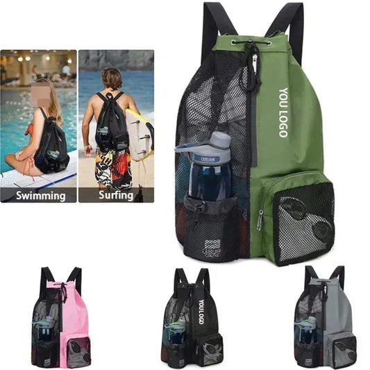 Mesh Drawstring Bag For Beach