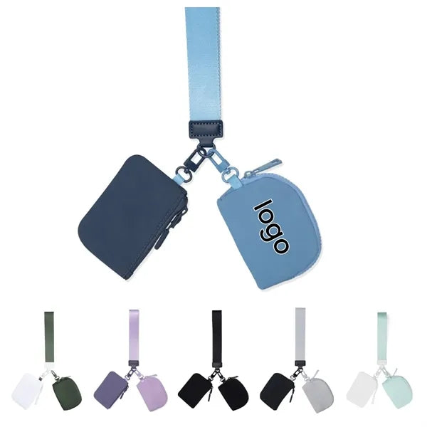 Dual Pocket Zipper Coin Purse