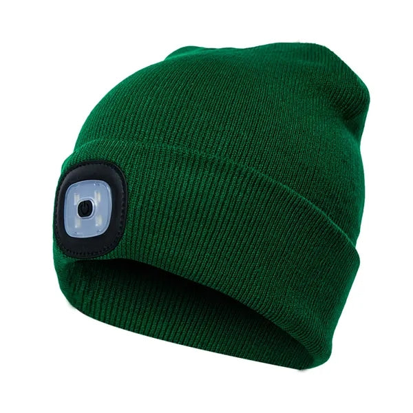 Unisex USB Rechargeable LED Beanie Hat with Light