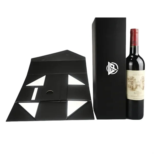 Four-corner Folding Red Wine Gift Box