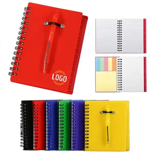 Notebook Pocket Notepad with Pen and Sticky Notes