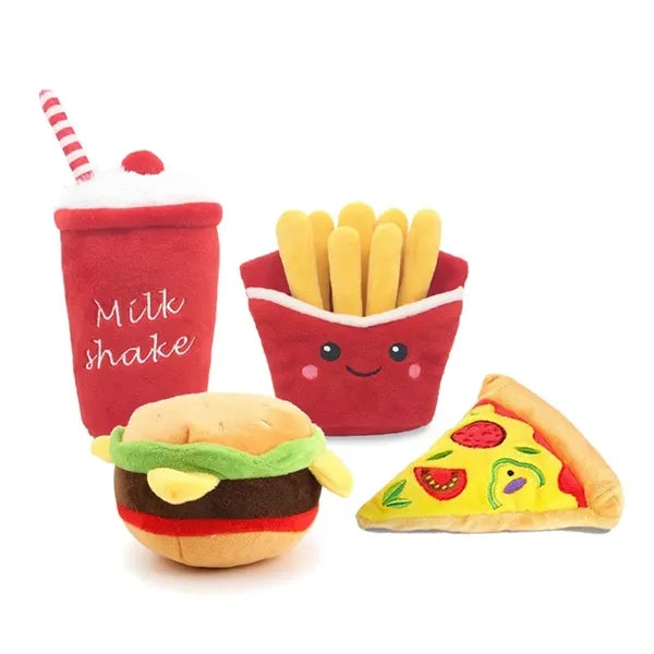 Food Stuffed Pet Plush Sound Toy