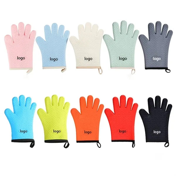 Kitchen Double-Layer Heat Resistant Oven Baking Gloves