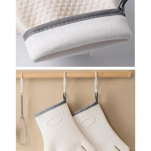 Kitchen Double-Layer Heat Resistant Oven Baking Gloves