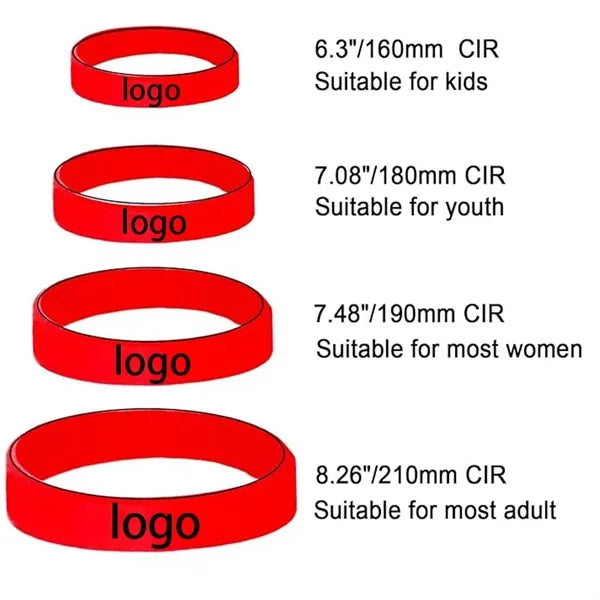 Pattern Rubber Silicone Sports Bracelets Wristbands