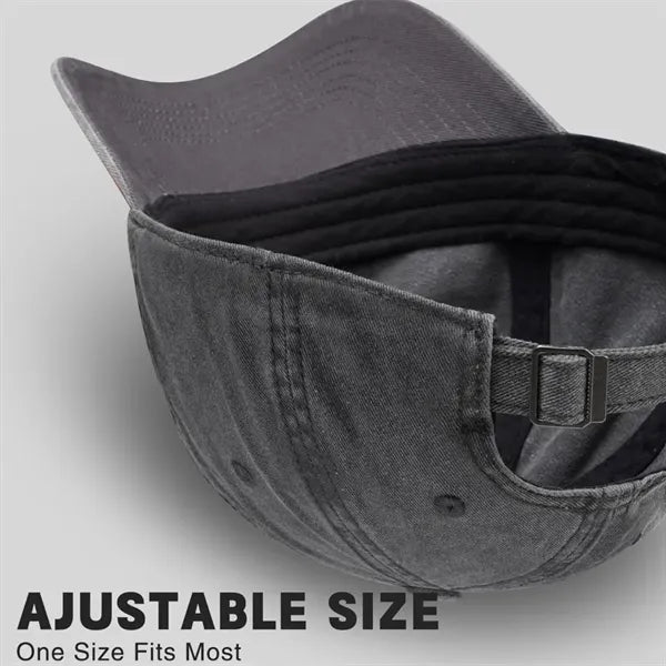 Ajustable Vintage Washed Cotton Ball Cap