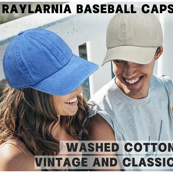 Ajustable Vintage Washed Cotton Ball Cap