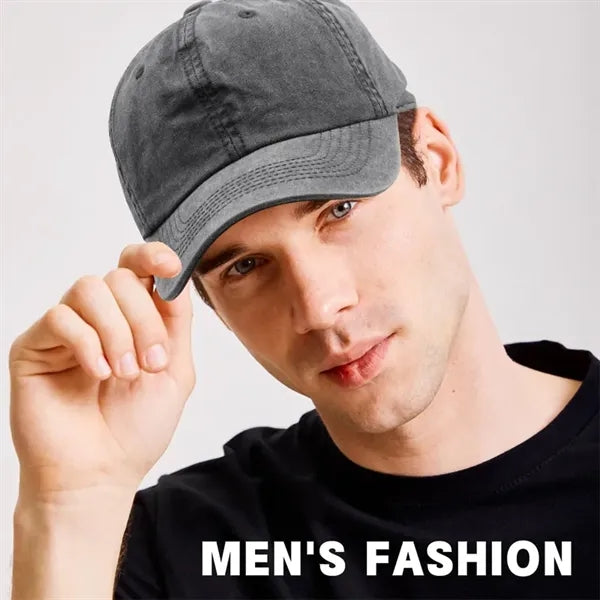 Ajustable Vintage Washed Cotton Ball Cap