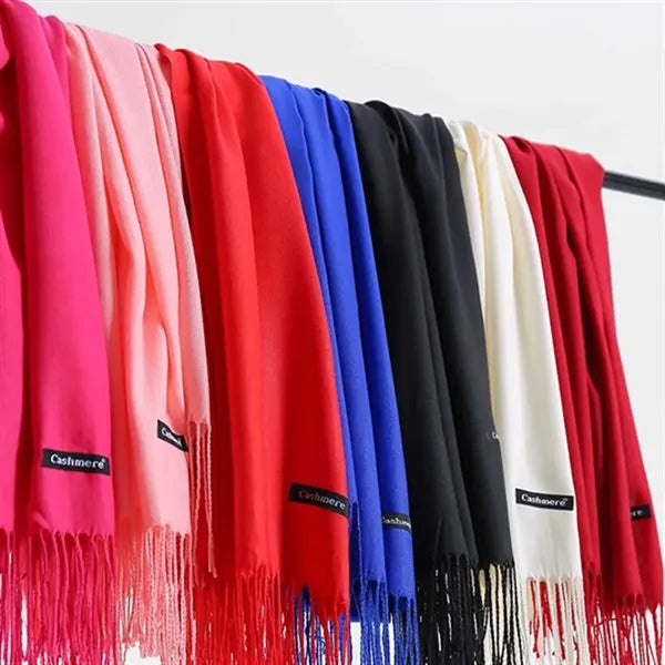 Large Soft Cashmere Feel Pashmina Shawl Scarf