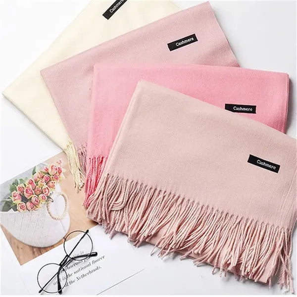 Large Soft Cashmere Feel Pashmina Shawl Scarf
