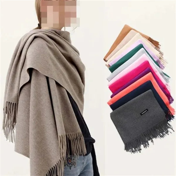 Large Soft Cashmere Feel Pashmina Shawl Scarf