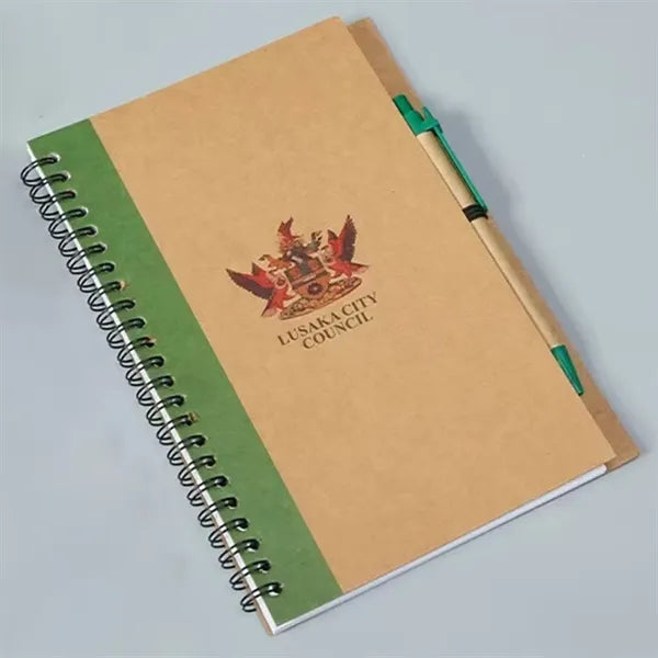 Recycled Spiral Notebook with Pen
