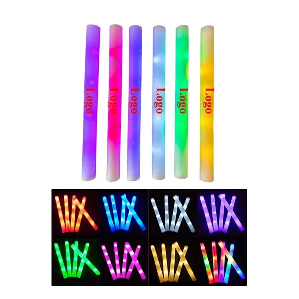 LED Light Up Glow In The Dark Foam Cheer Stick