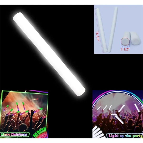 LED Light Up Glow In The Dark Foam Cheer Stick