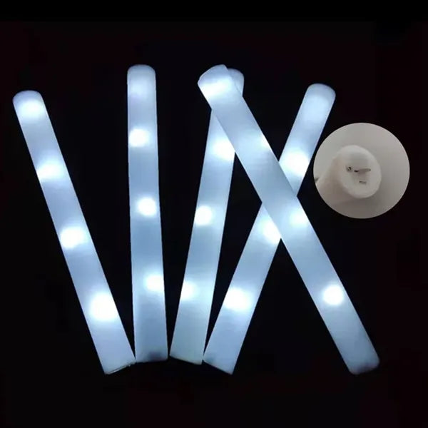 LED Light Up Glow In The Dark Foam Cheer Stick