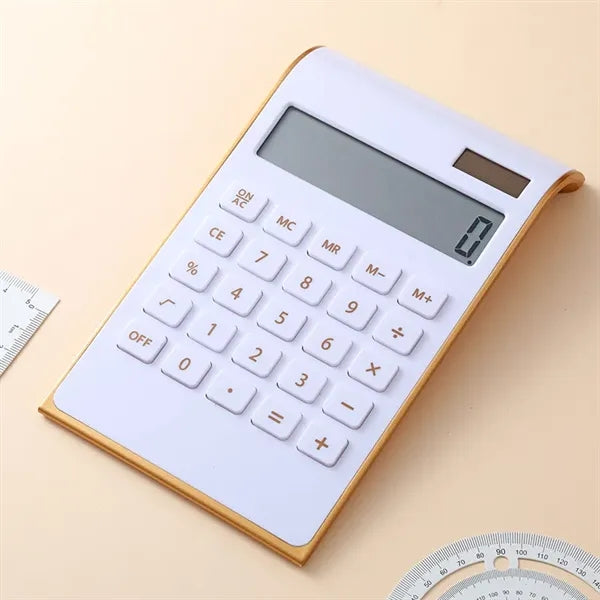 LCD 10-Digit Desktop Solar Calculator for Office